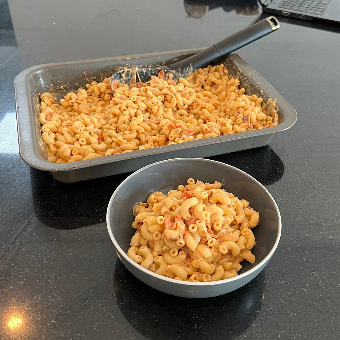 Garlic Boursin Baked Pasta