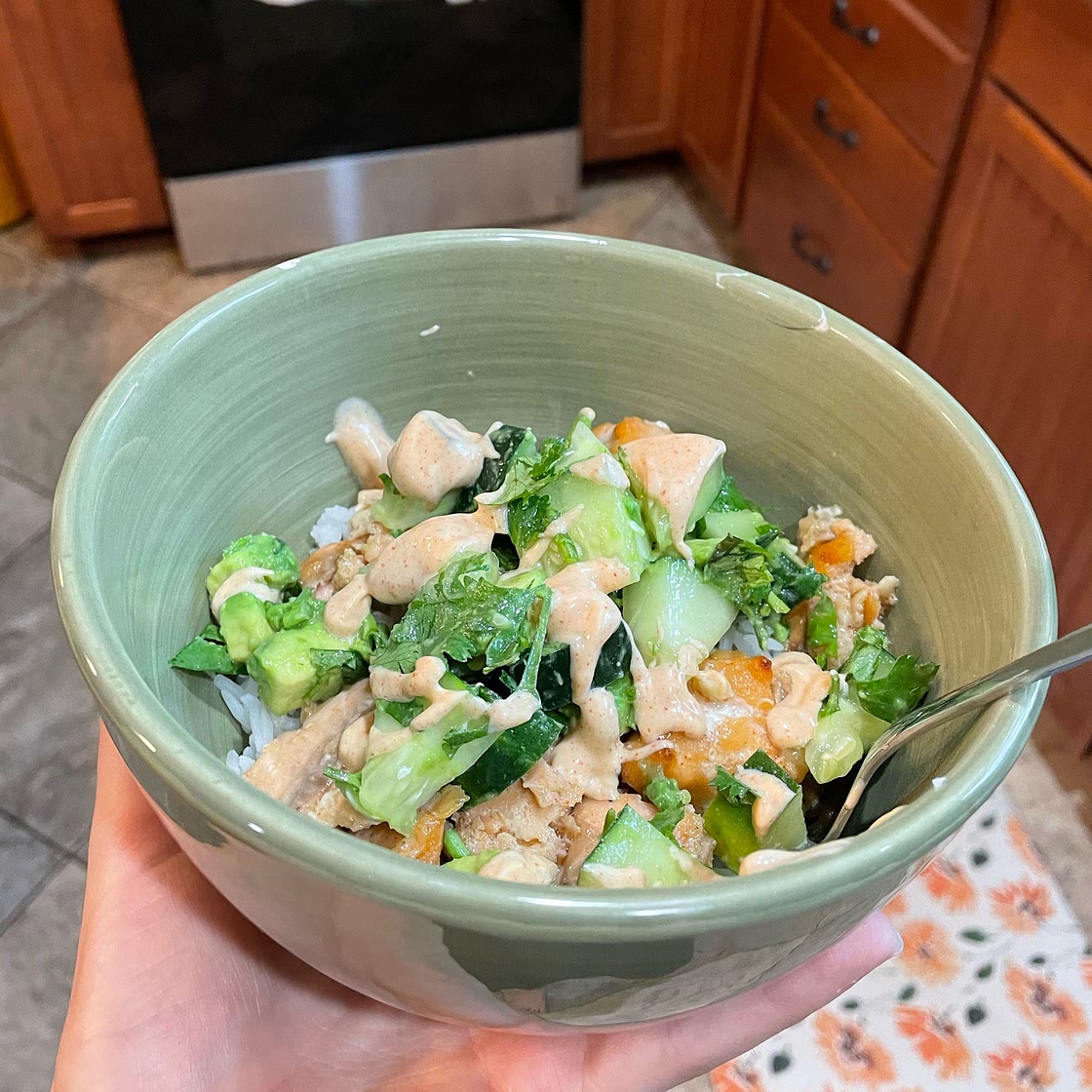 Honey Glazed Salmon Bowls
