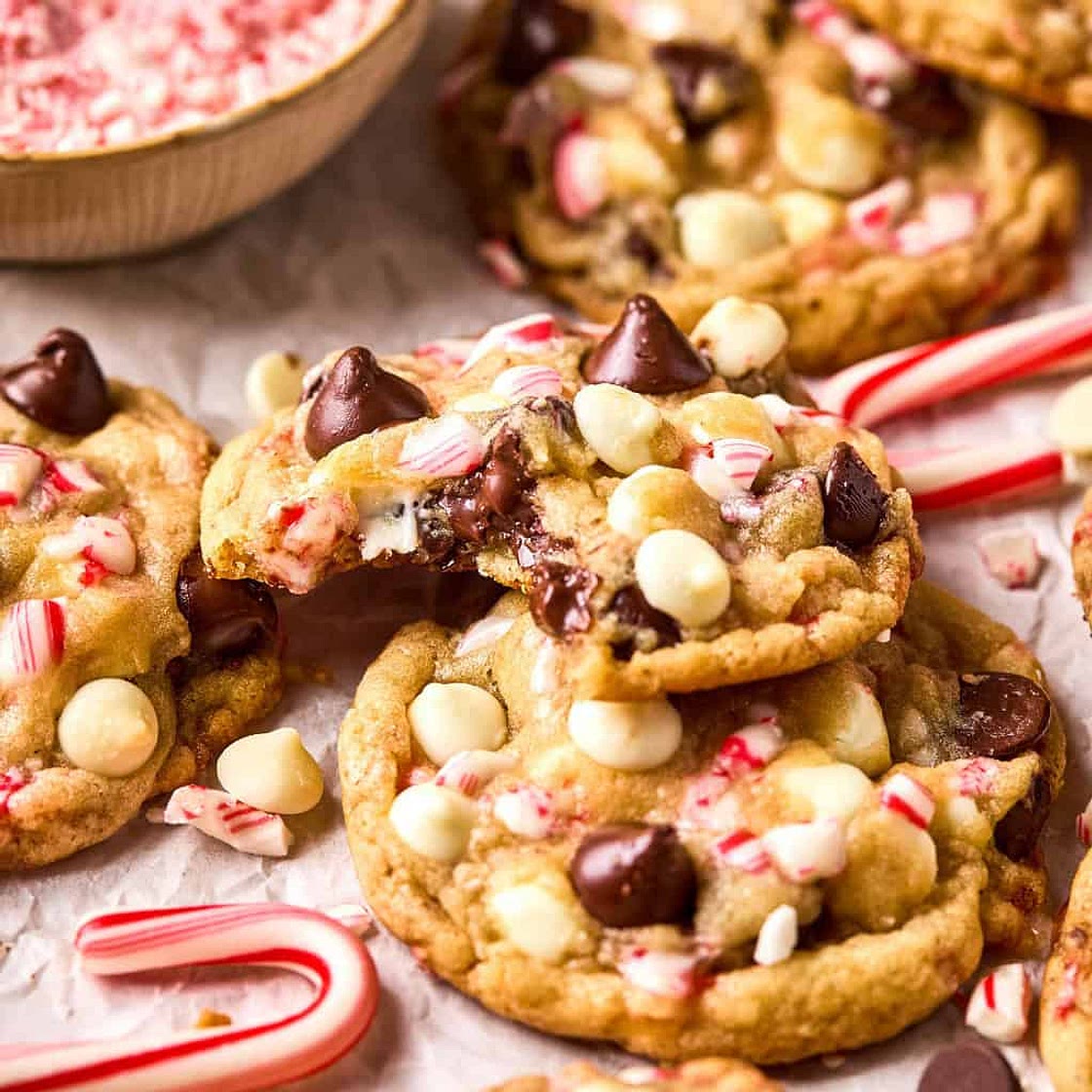Peppermint Chocolate Chip Cookies