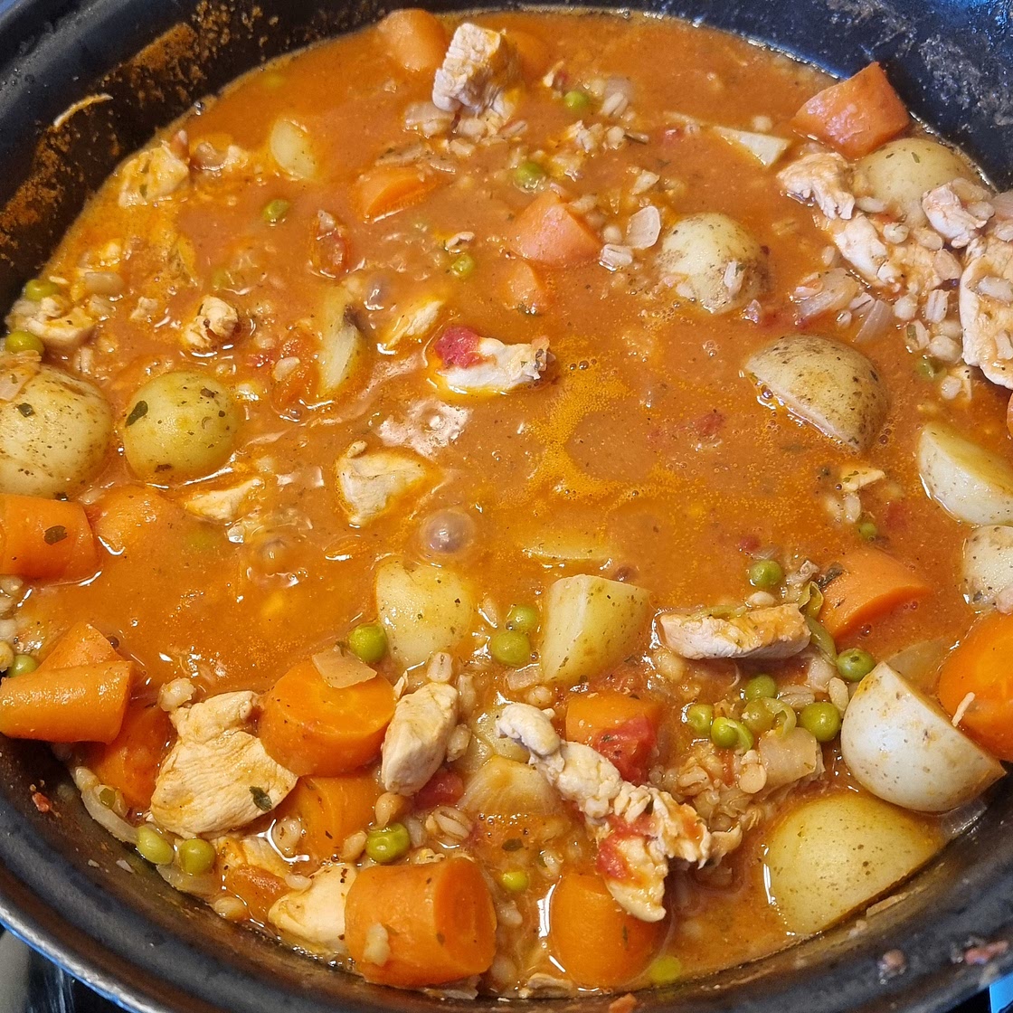 Winter chicken stew