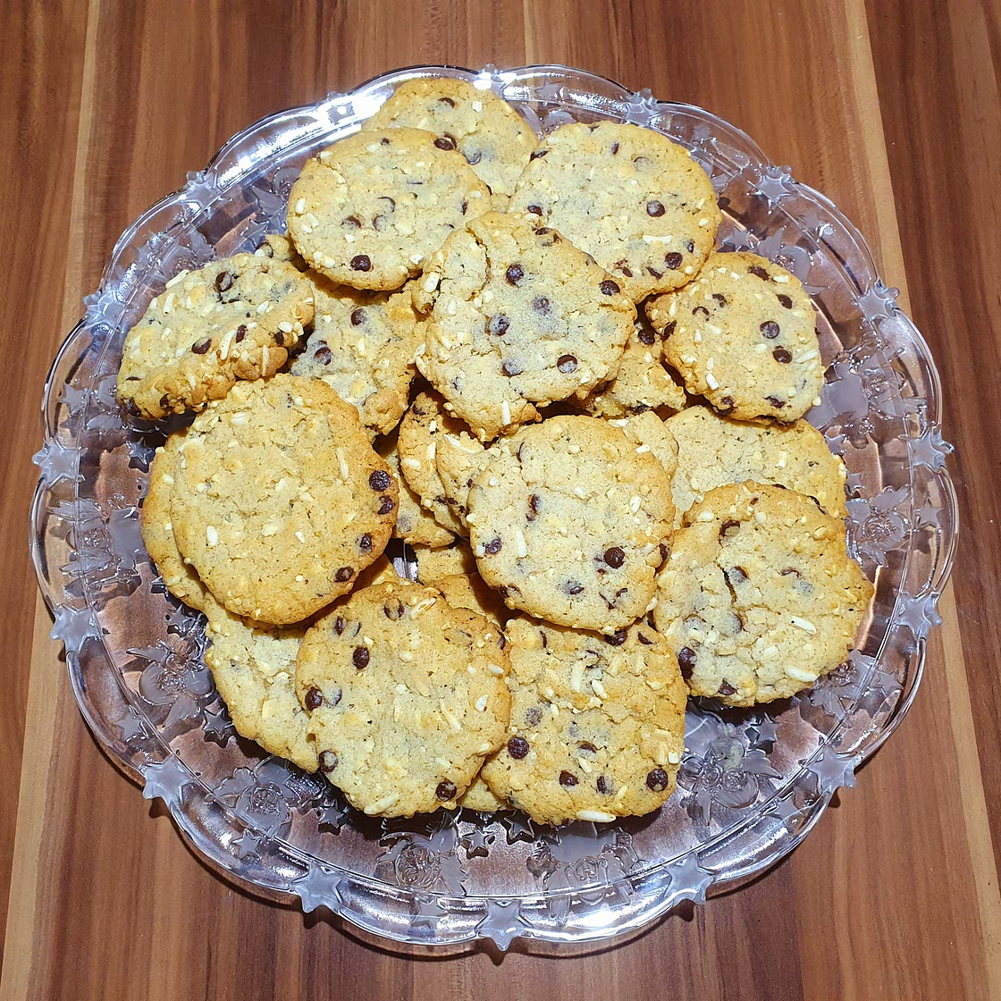 Softbacked Rice Krispie Schoko-Kekse