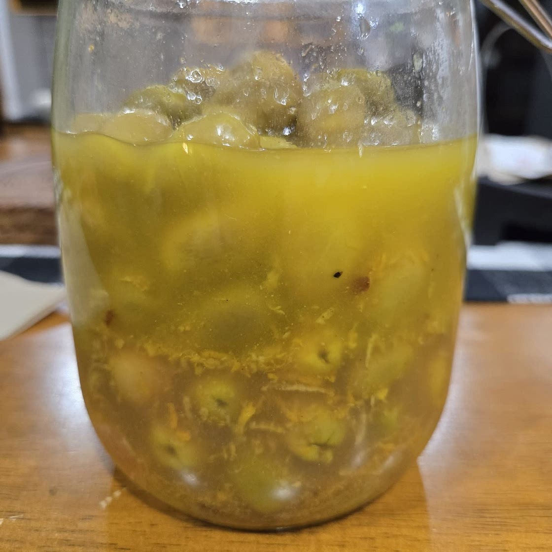 Citrus-marinated olives