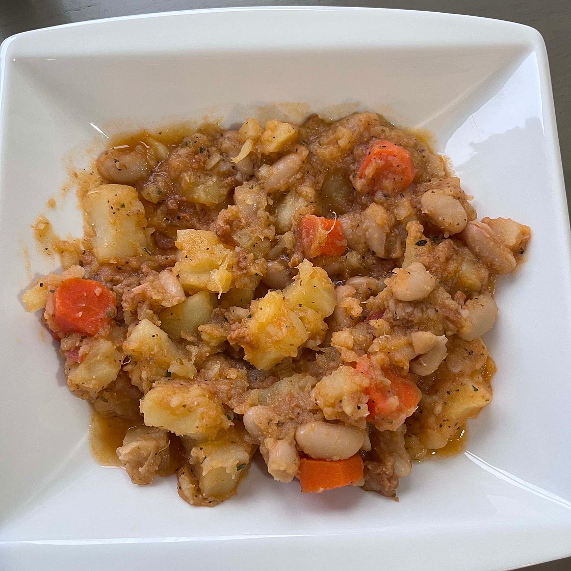 Potatoes and beans