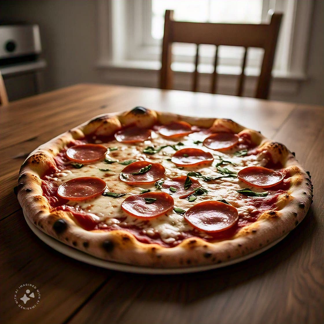 Homemade Pepperoni Pizza