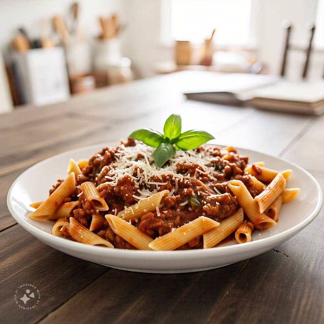 Penne in Meat sauce