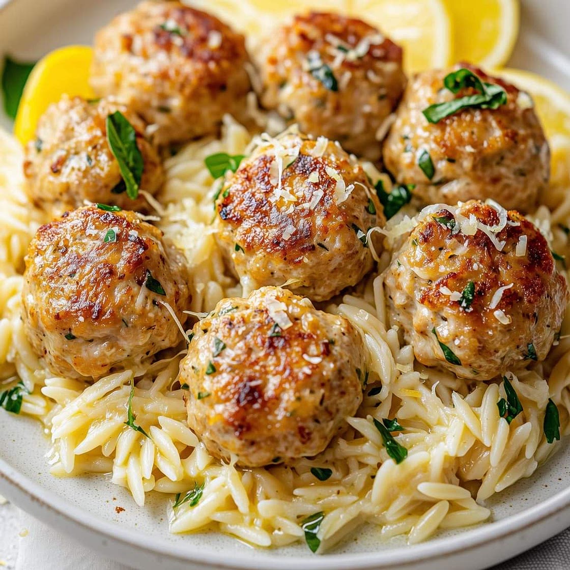 Lemon Chicken Ricotta Meatballs