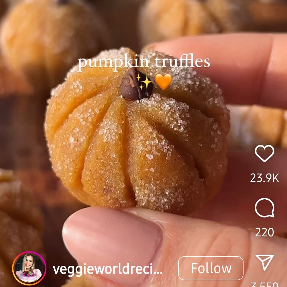 Pumpkin Cheesecake Truffles