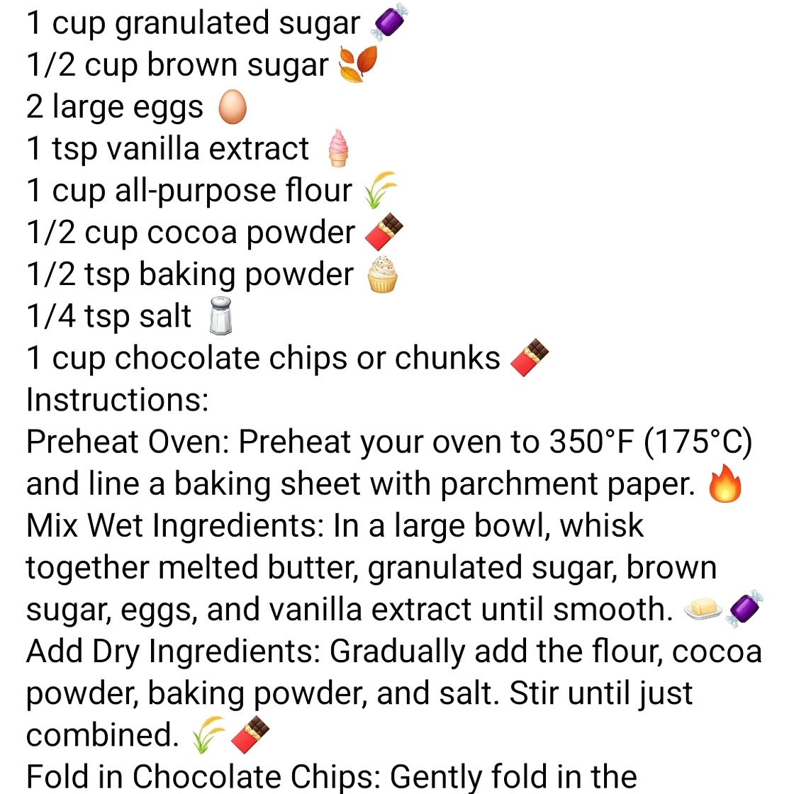 Brownie cookies