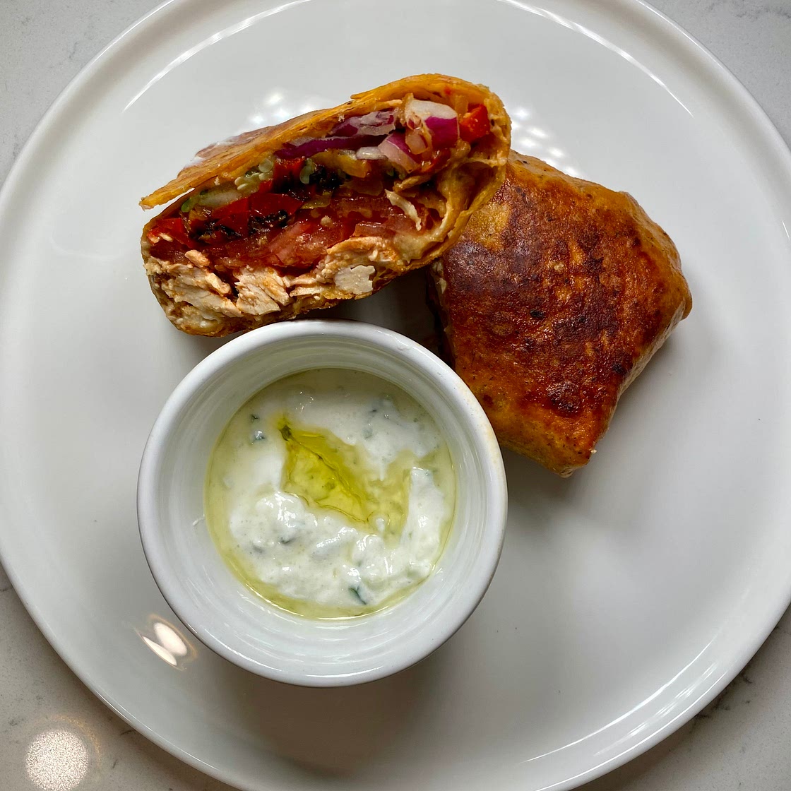 Mediterranean Chicken Wrap