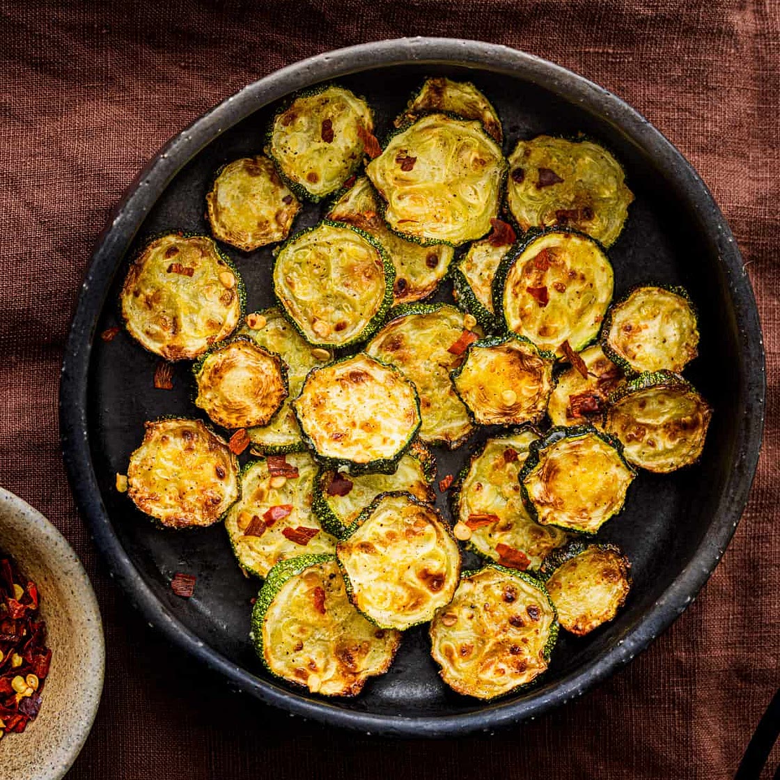 Air fryer courgettes