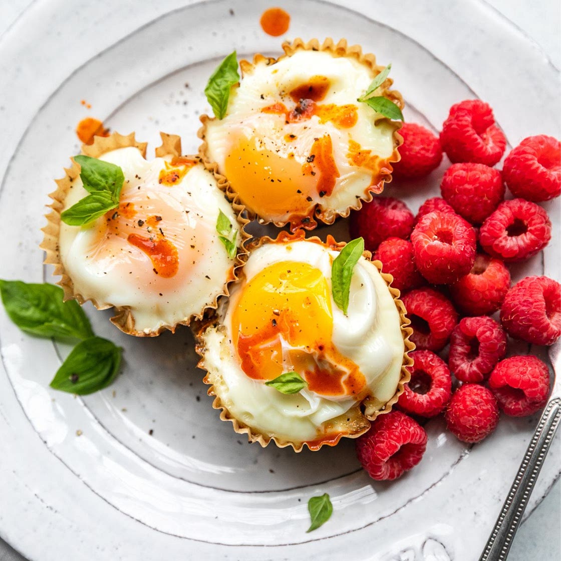 Cheesy Hash Brown Muffin Tin Egg Bites
