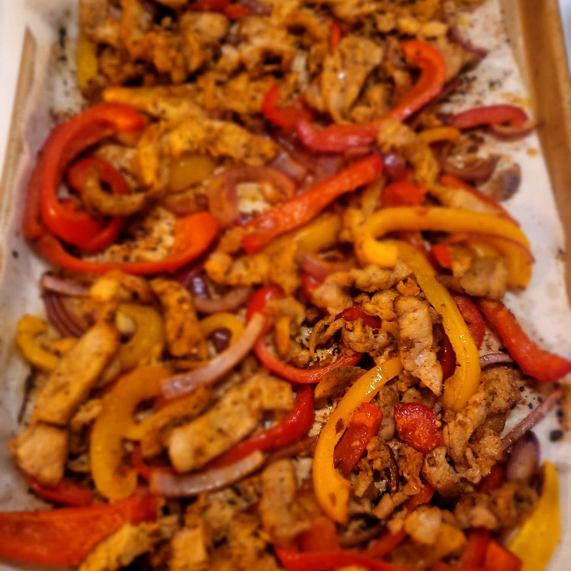 Easy Sheet Pan Chicken Fajitas