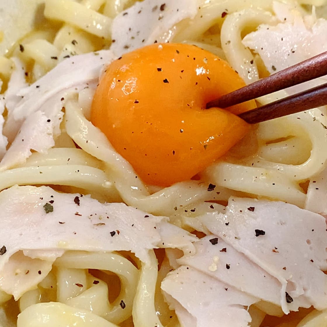 초간단! 다이어트 버전 까르보 우동💛(Easy & Simple Udon Carbonara)