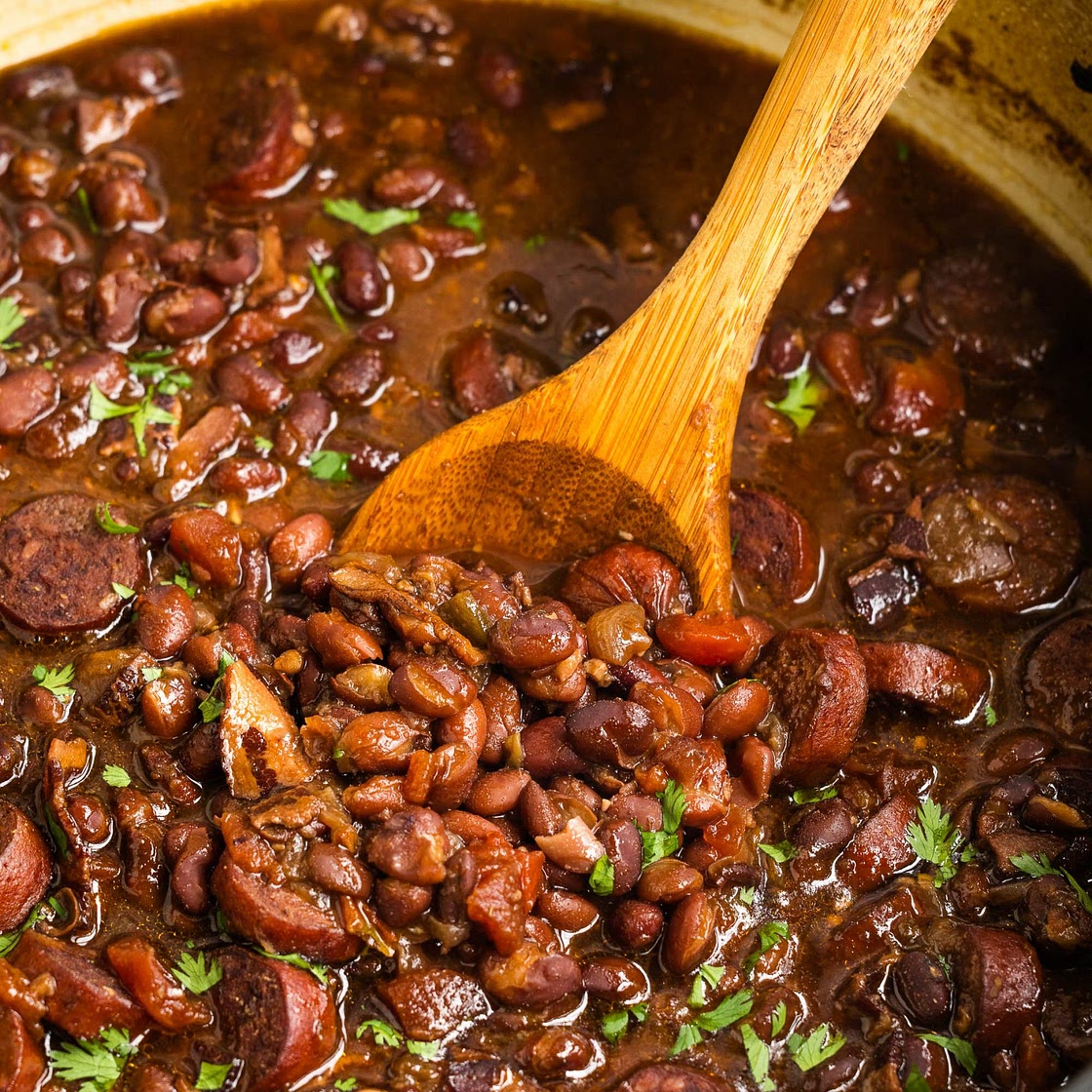 Stovetop Smoked Sausage and Beans