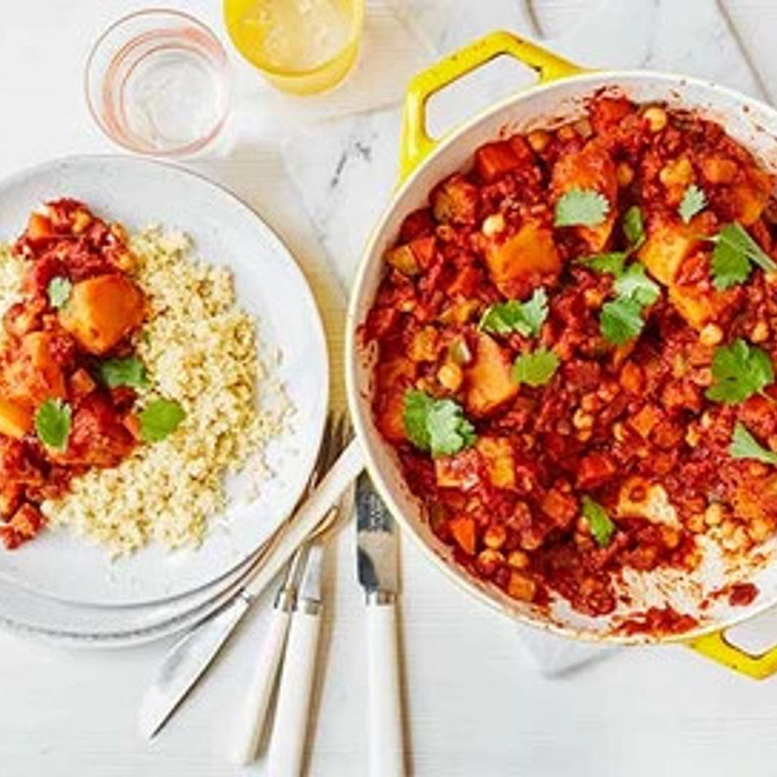 BUTTERNUT SQUASH AND CHICKPEA TAGINE