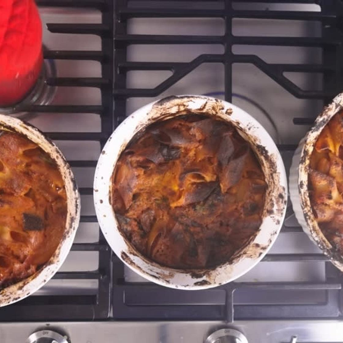 Oven baked Eggplant Pasta