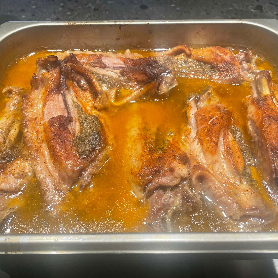 Braised turkey wings