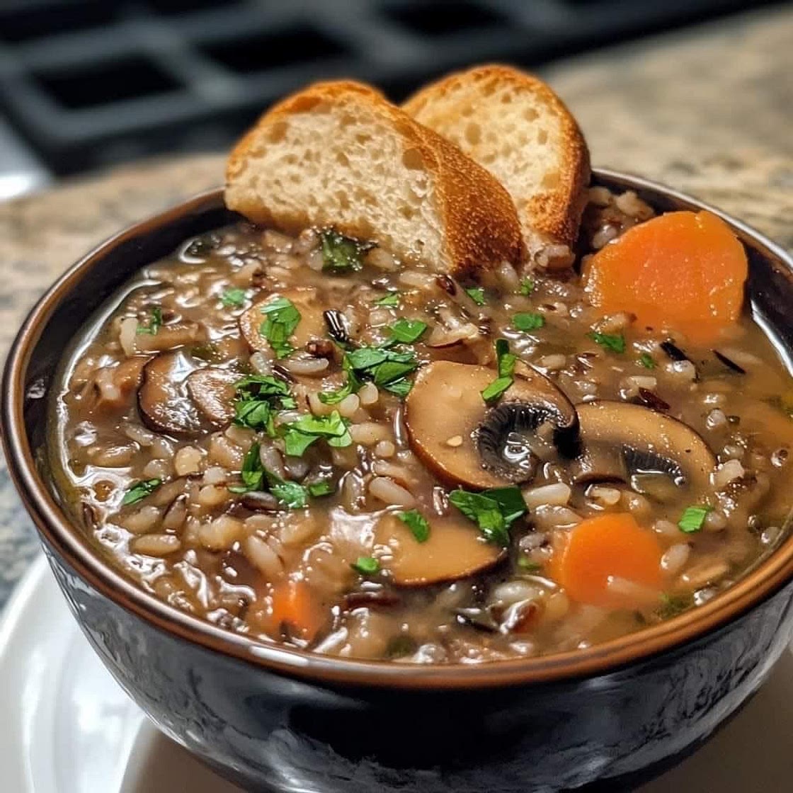 Mushroom and Wild Rice Soup
