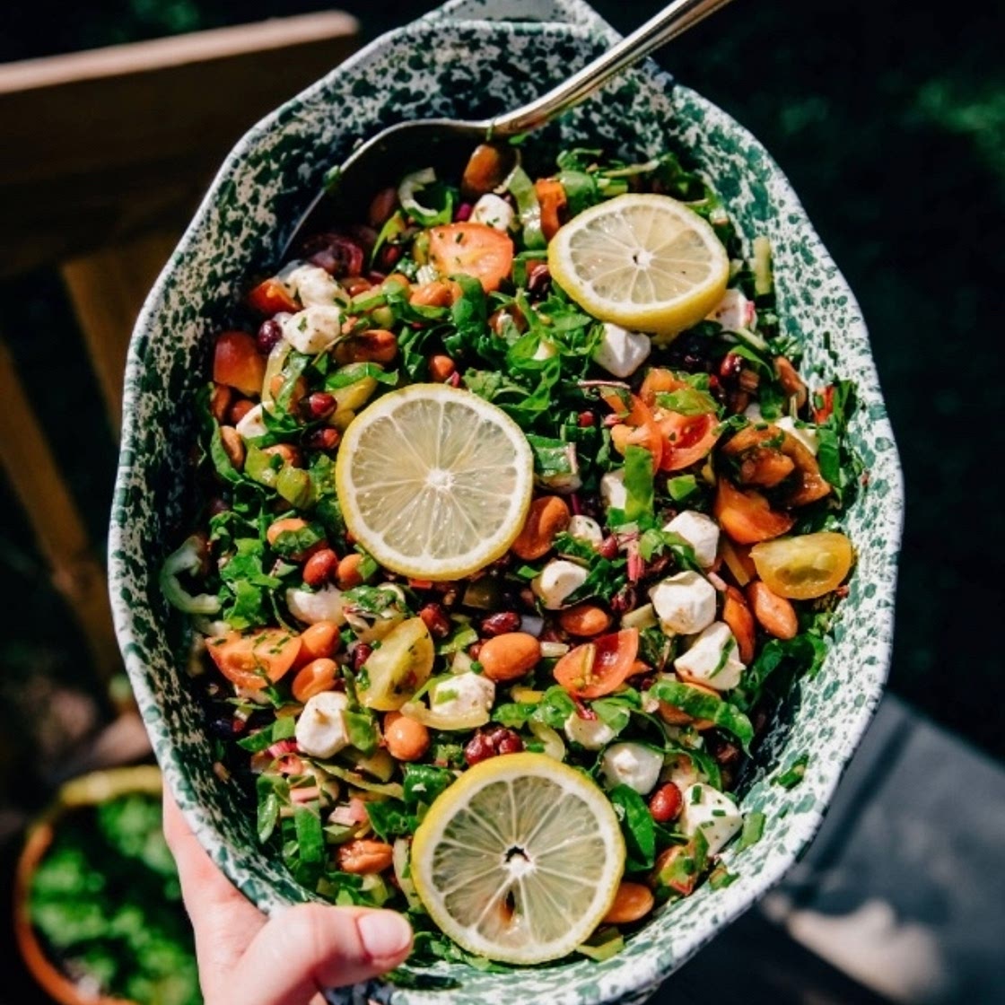 Mediterranean Dense Bean Salad by Violet Witchel