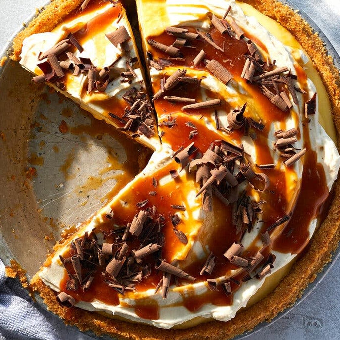 Banana-Cardamom Cream Pie With Caramel