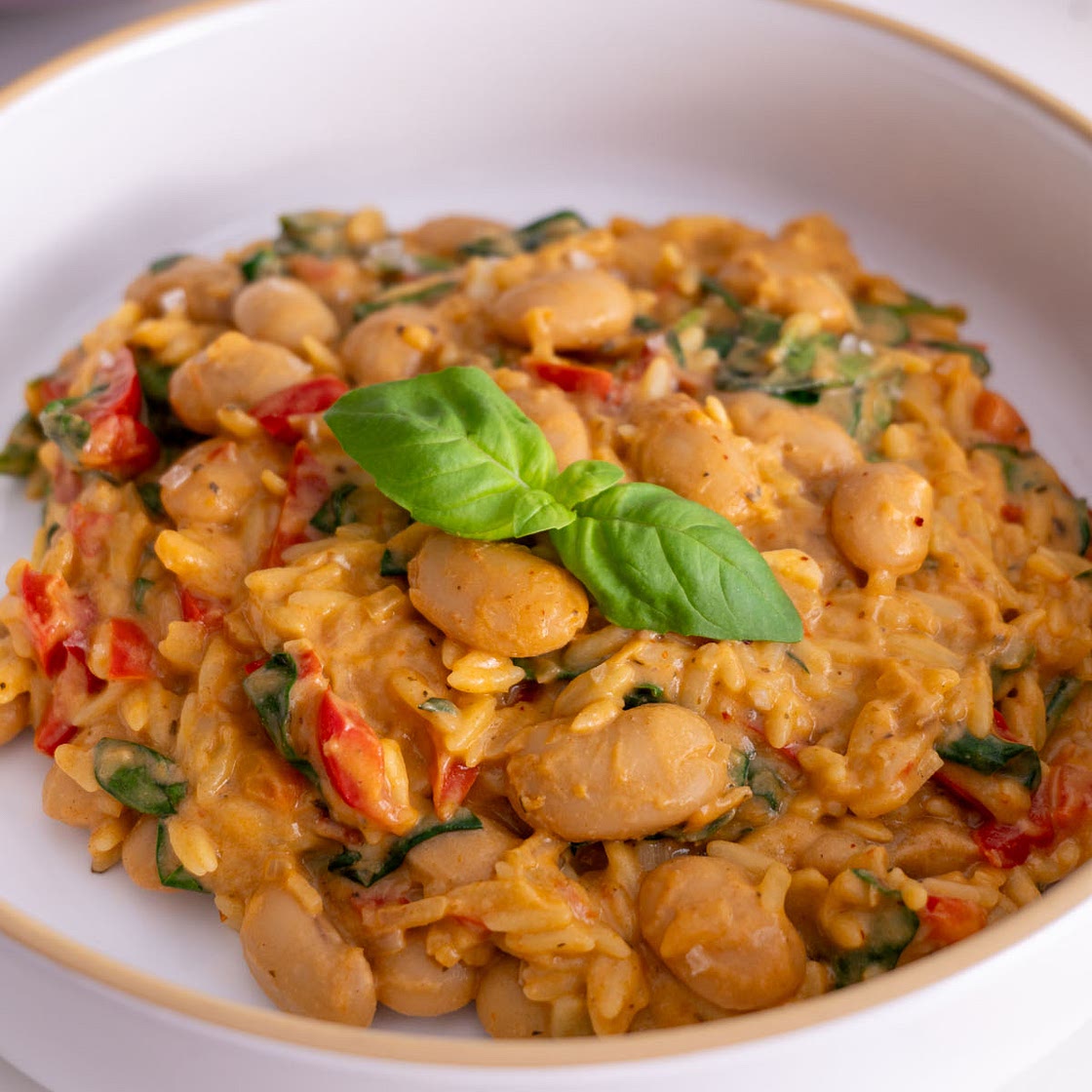 High-Protein Marry Me Orzo