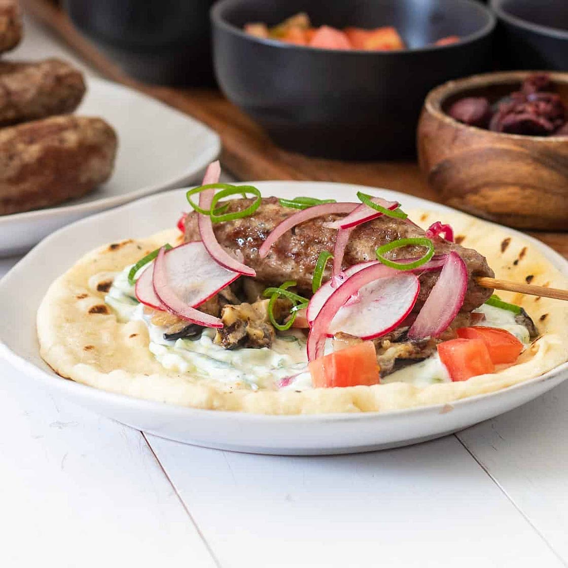Lamb kofta wraps