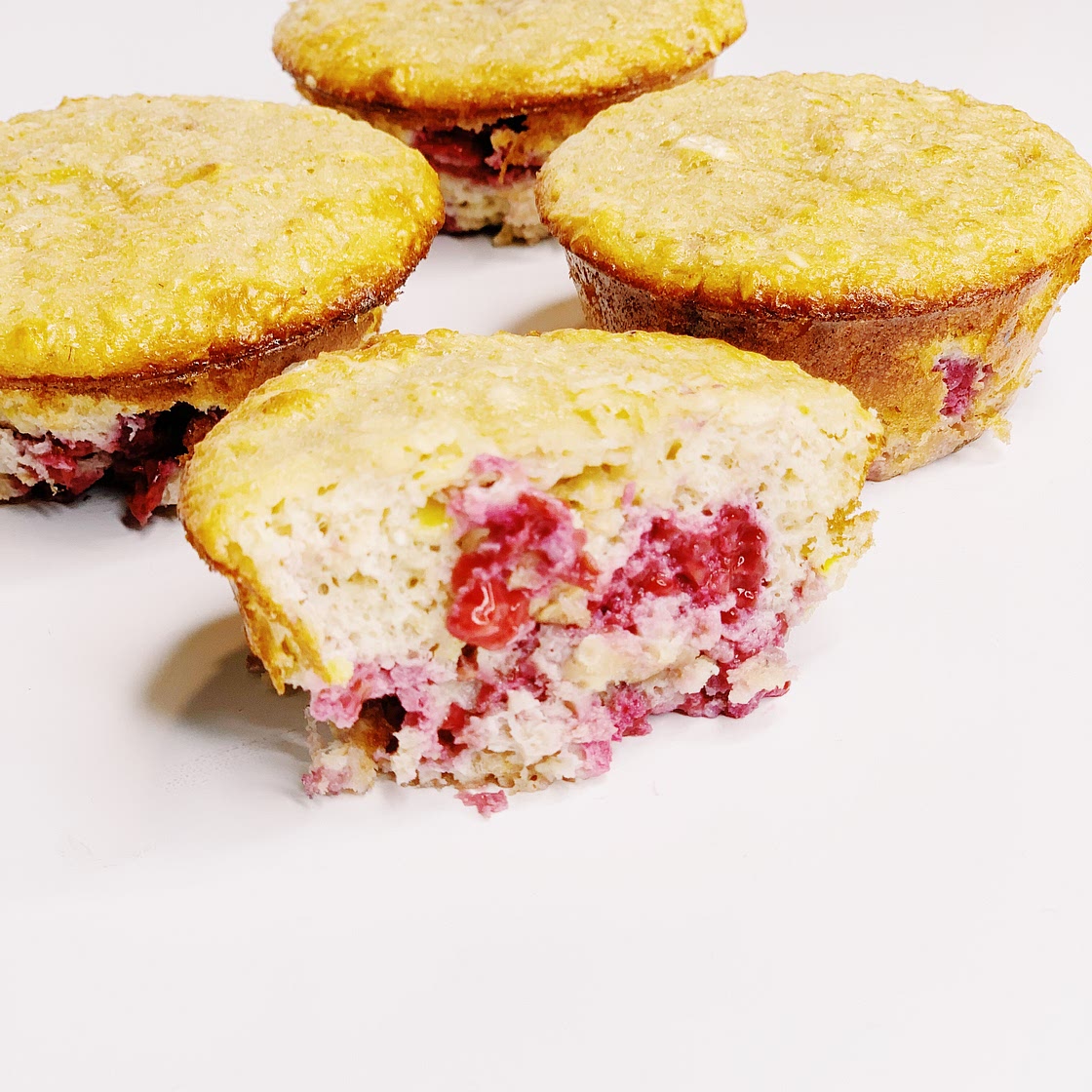 Lemon Raspberry Protein Muffins