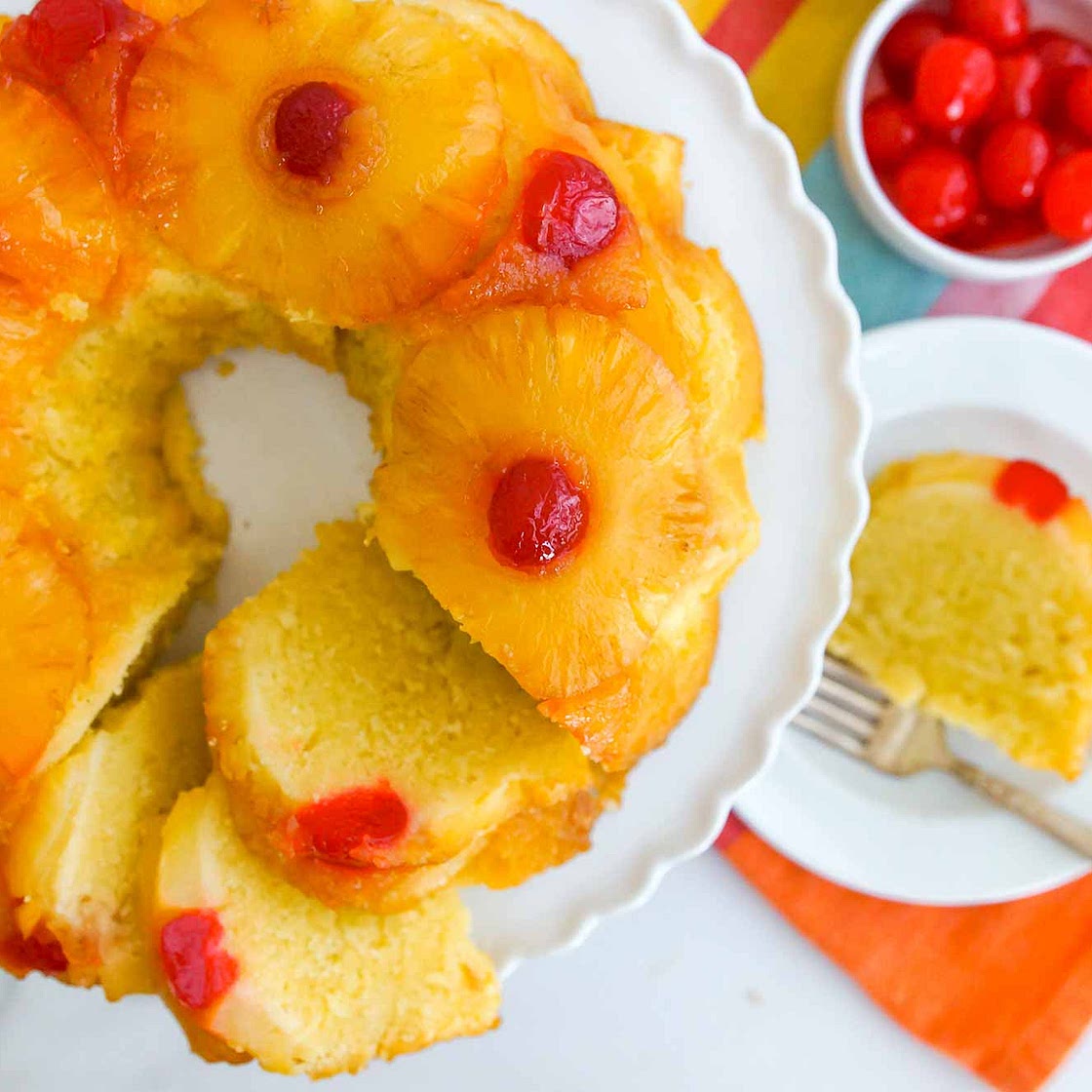 Pineapple Upside Down Bundt Cake