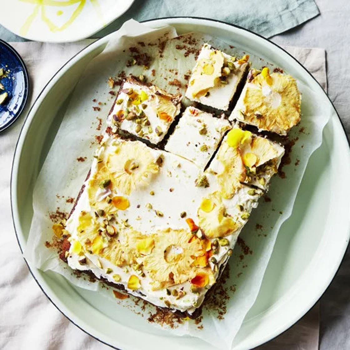 Pineapple and coconut cake