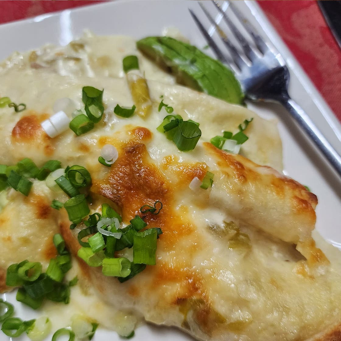 White Chicken Enchiladas