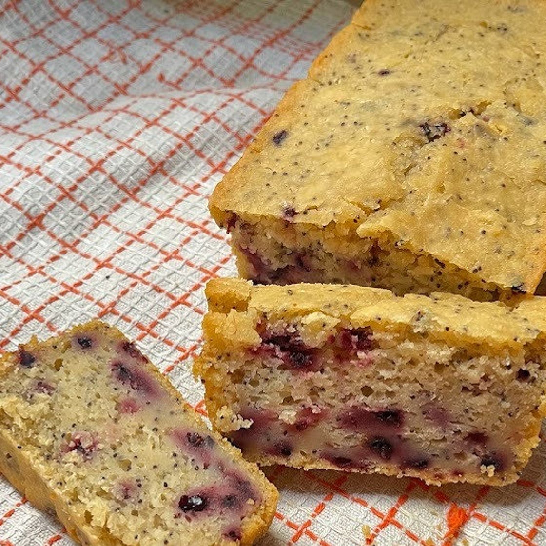 Vegan Lemon & Elderberry Bread