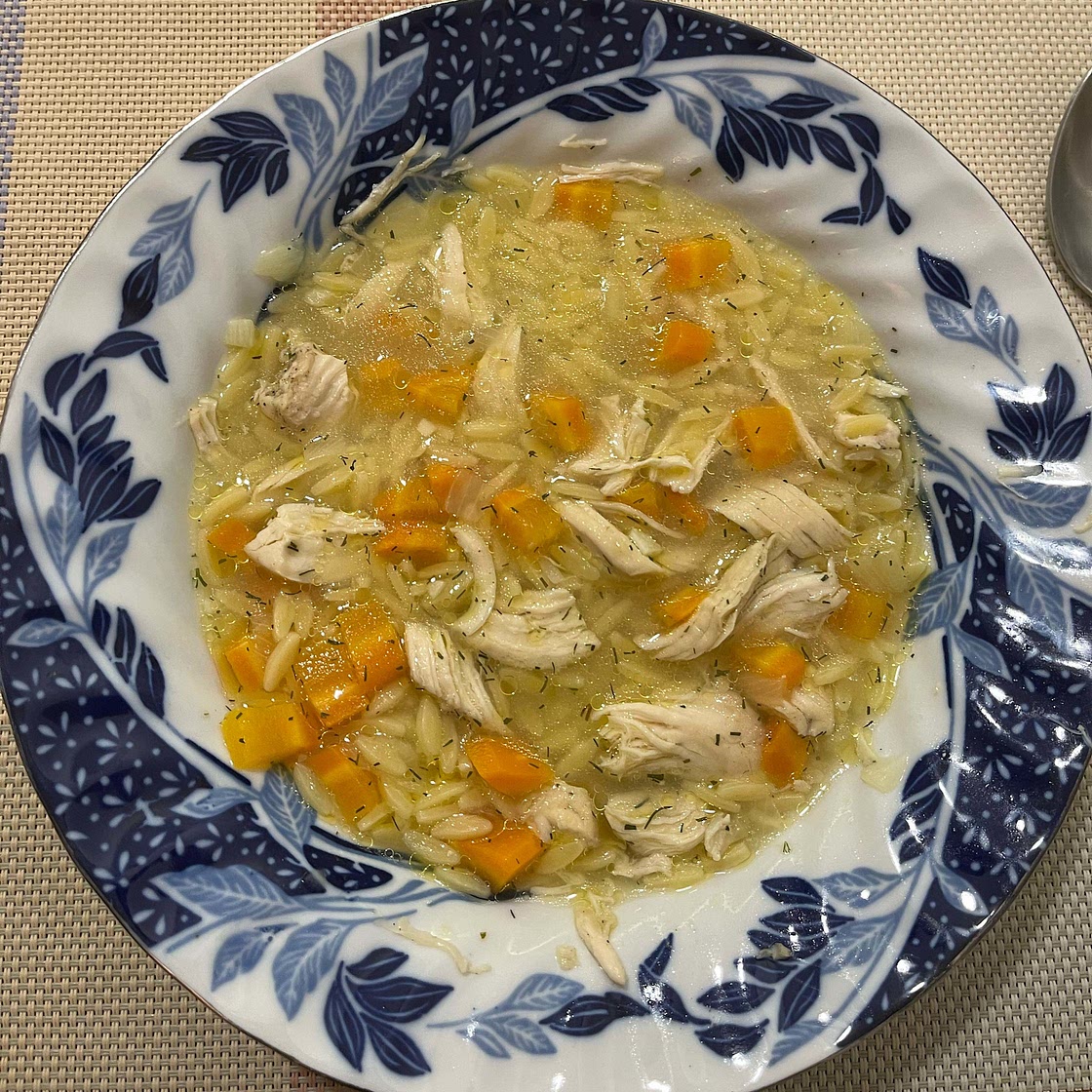 Lemony Chicken and Orzo Soup