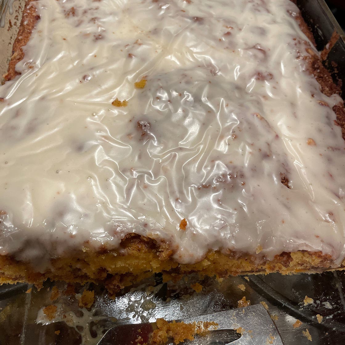 Sweet Potato Honeybun Cake
