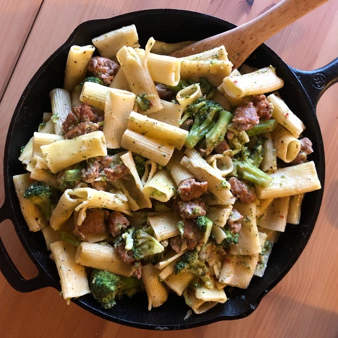 Rigatoni with Broccoli and Sausage