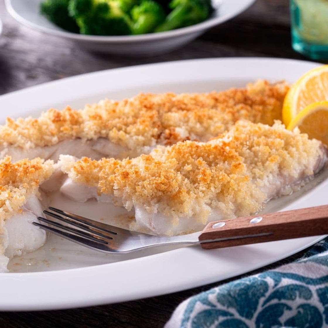 Baked Crispy Panko Crusted Haddock