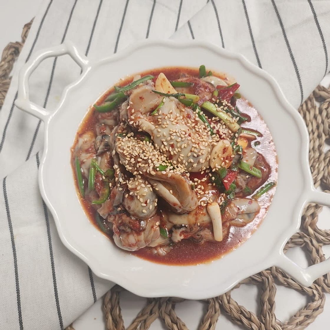 굴 무침