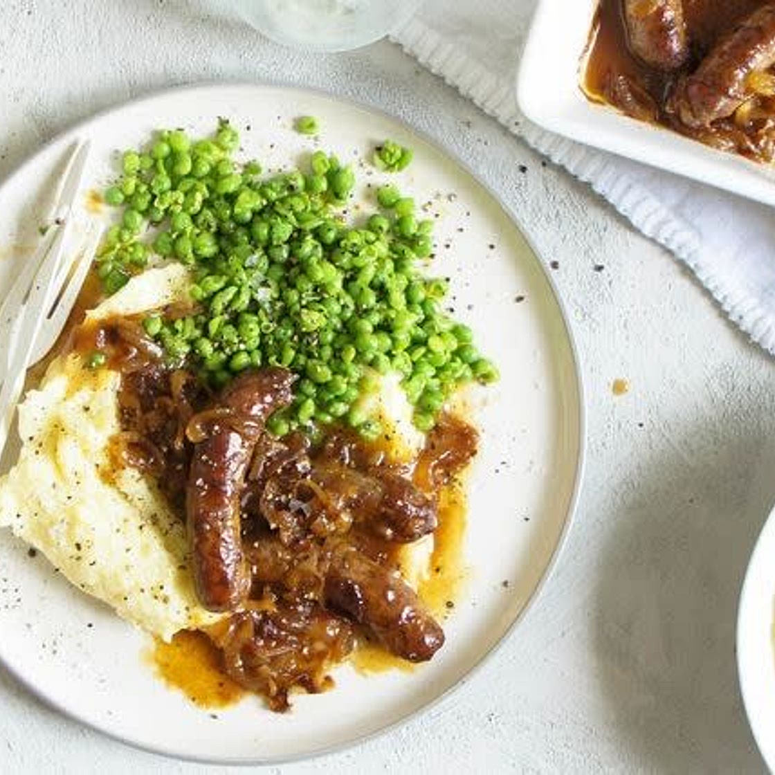 Nanna's golden sausage casserole