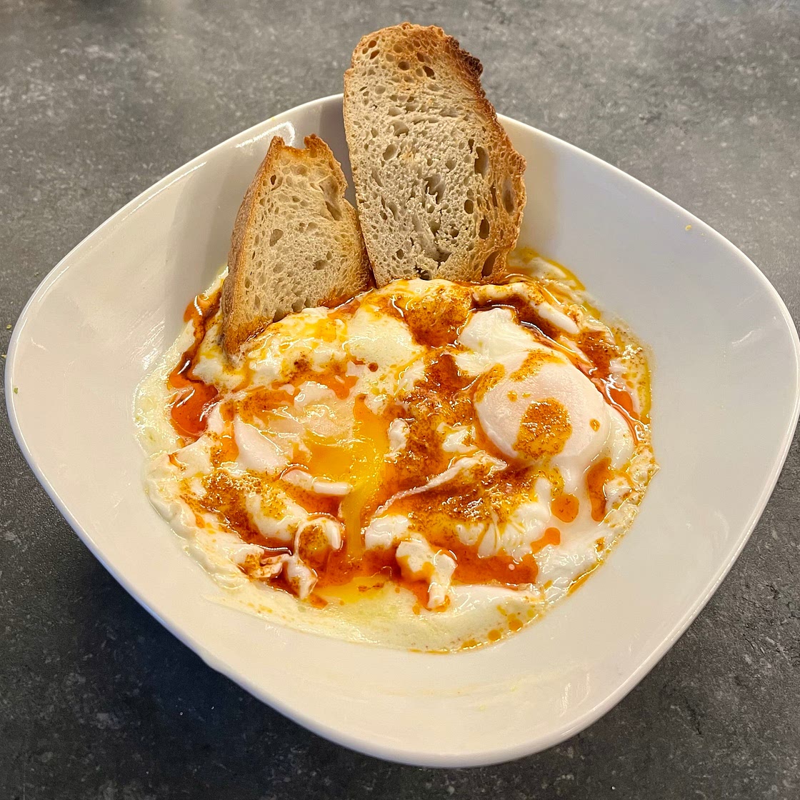TURKISH POACHED EGGS