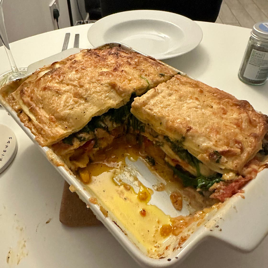 Roast pumpkin lasagne 