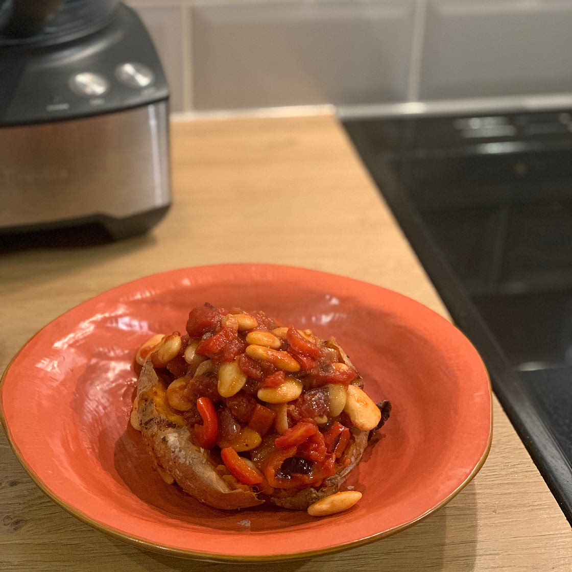 Smoky beans on toast