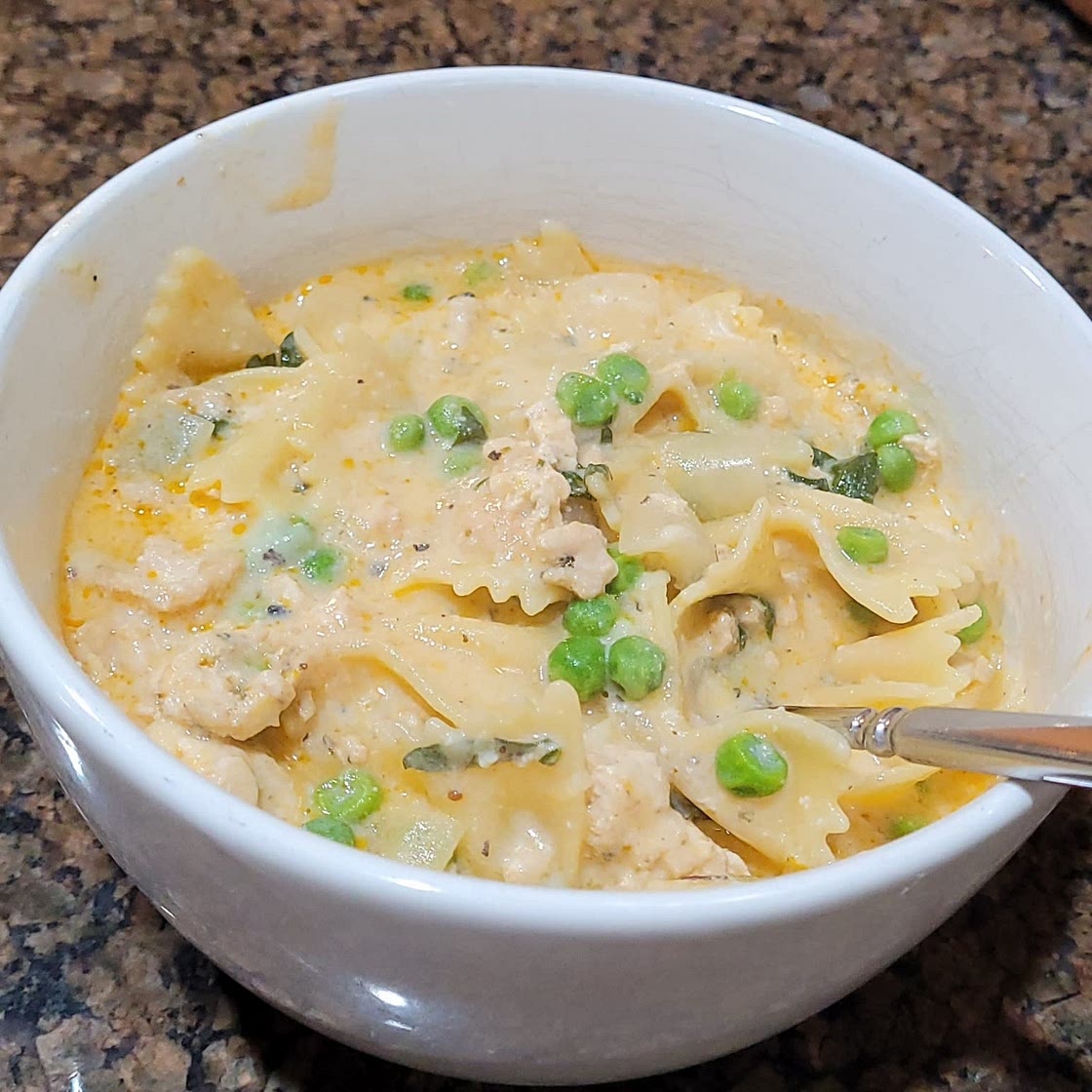 Creamy Italian Ground Chicken Soup