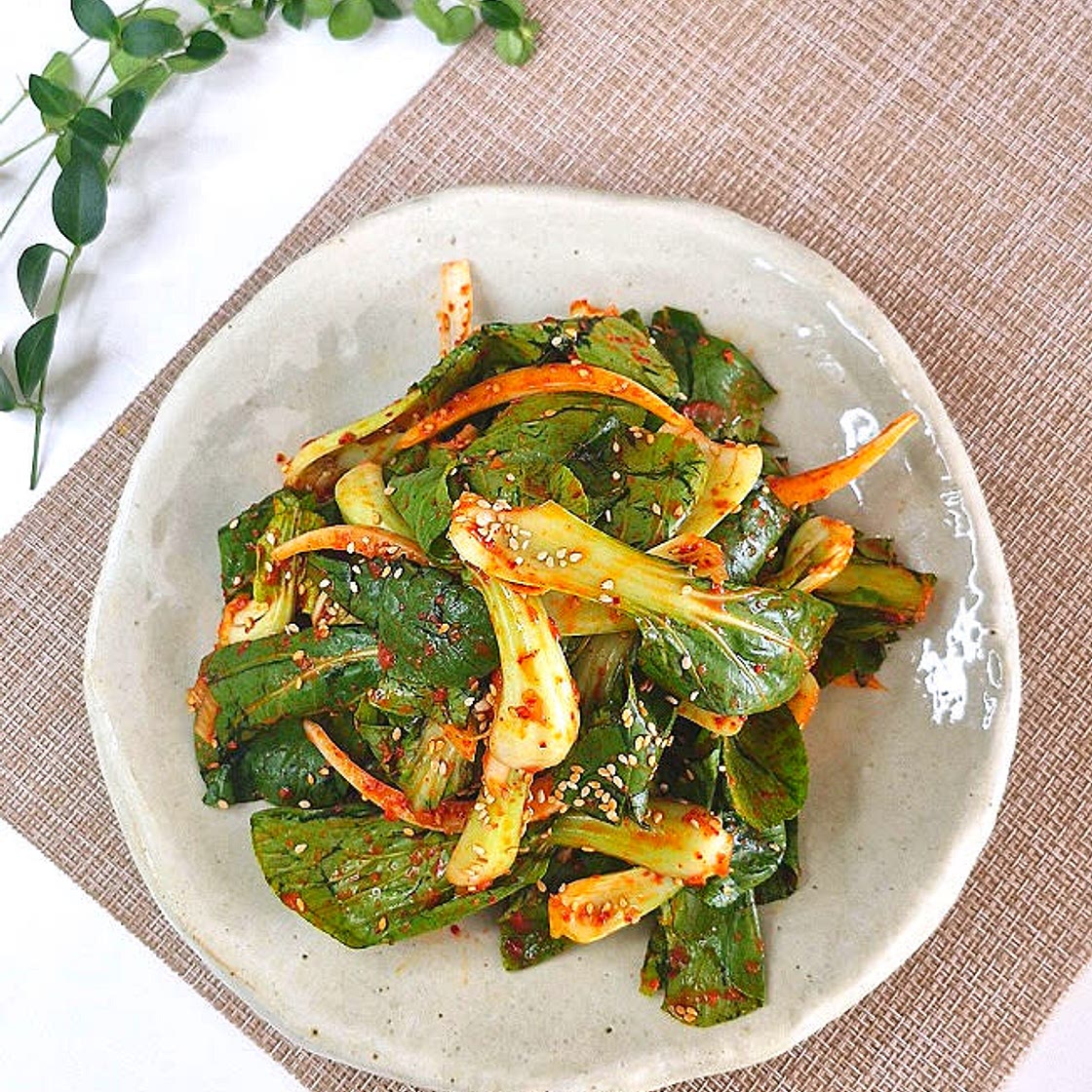 청경채겉절이 아삭한맛이 일품