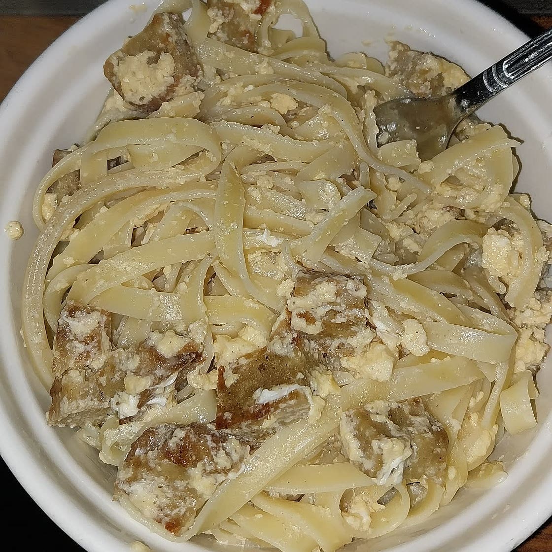 Seitan Carbonara