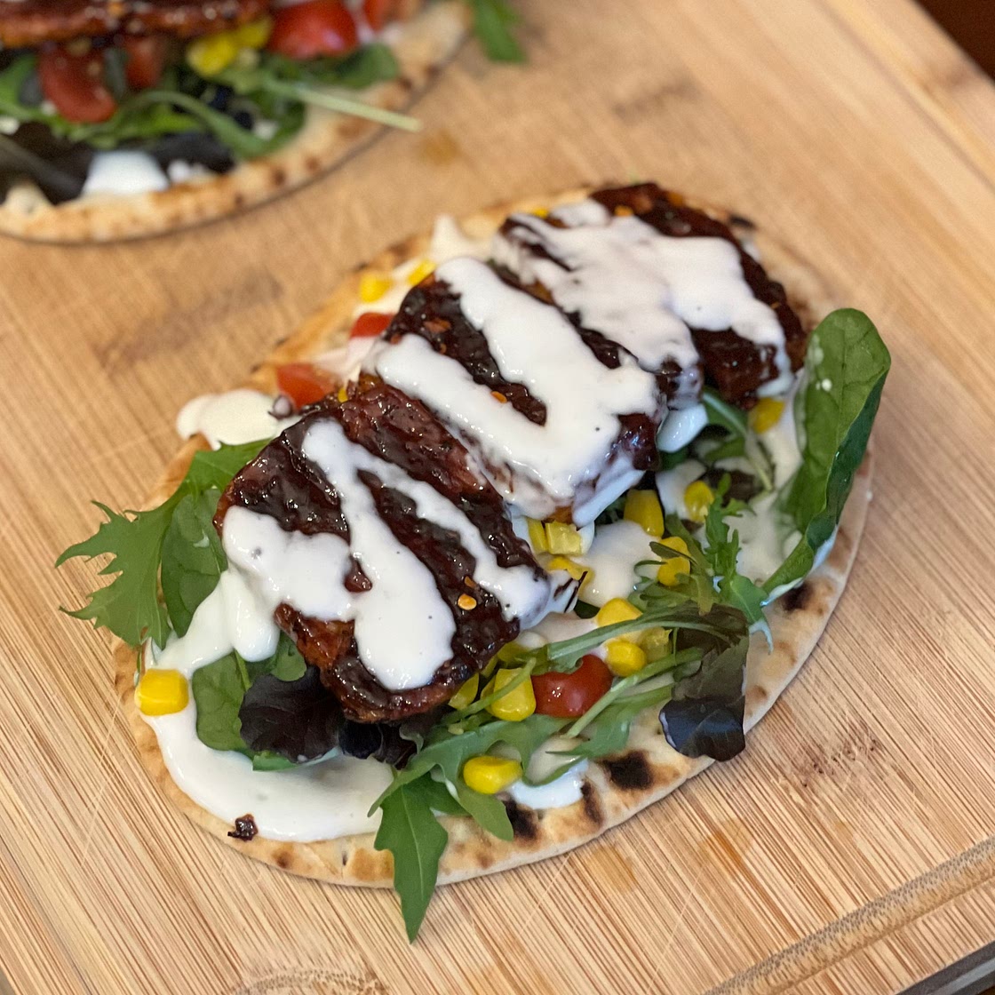 Hot Honey Halloumi Flatbread