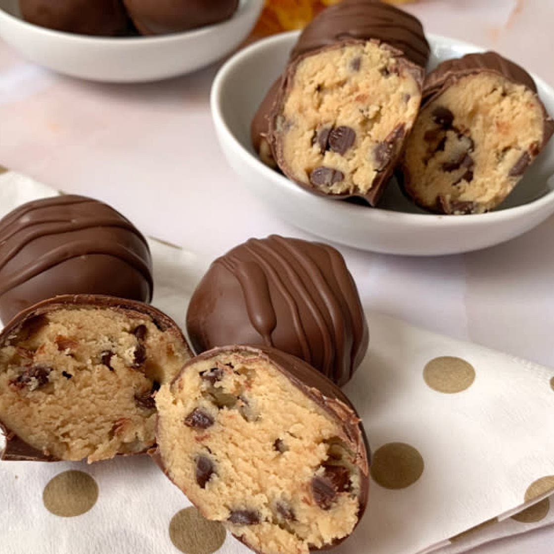 Bombones cookie dough