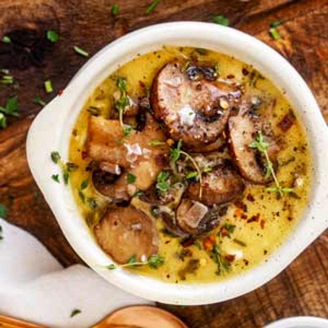 Keto Mushroom Soup Recipe