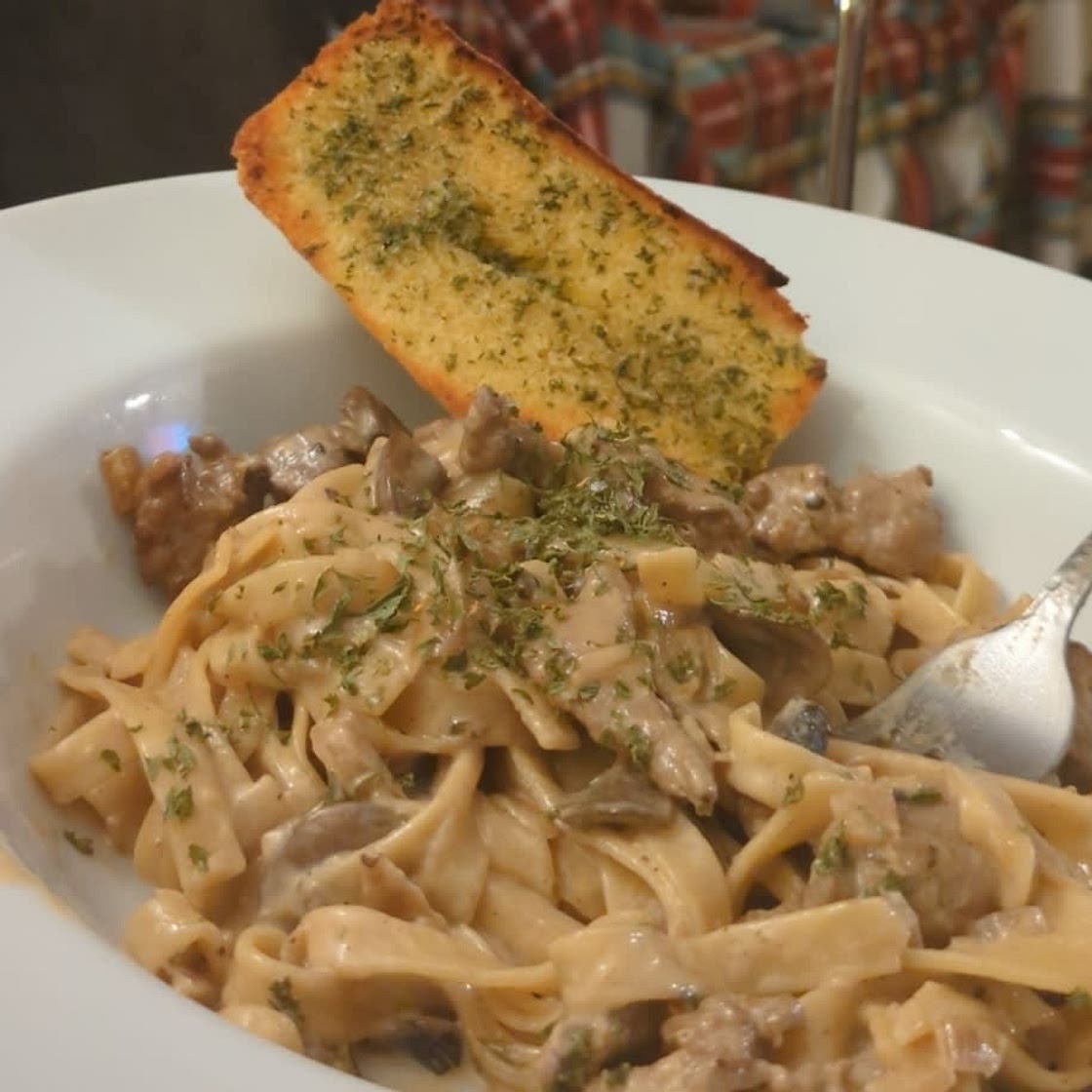 Beef stroganoff