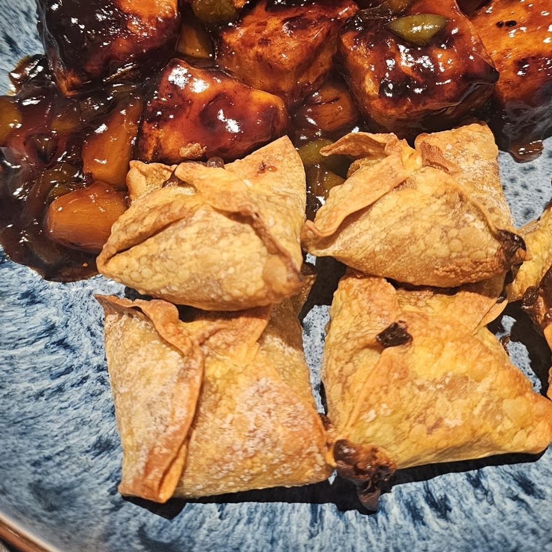 Crab Rangoon (Crab & Cream Cheese filled Wontons)