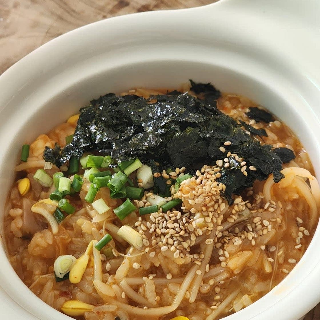 콩나물 김치죽 끓이는법