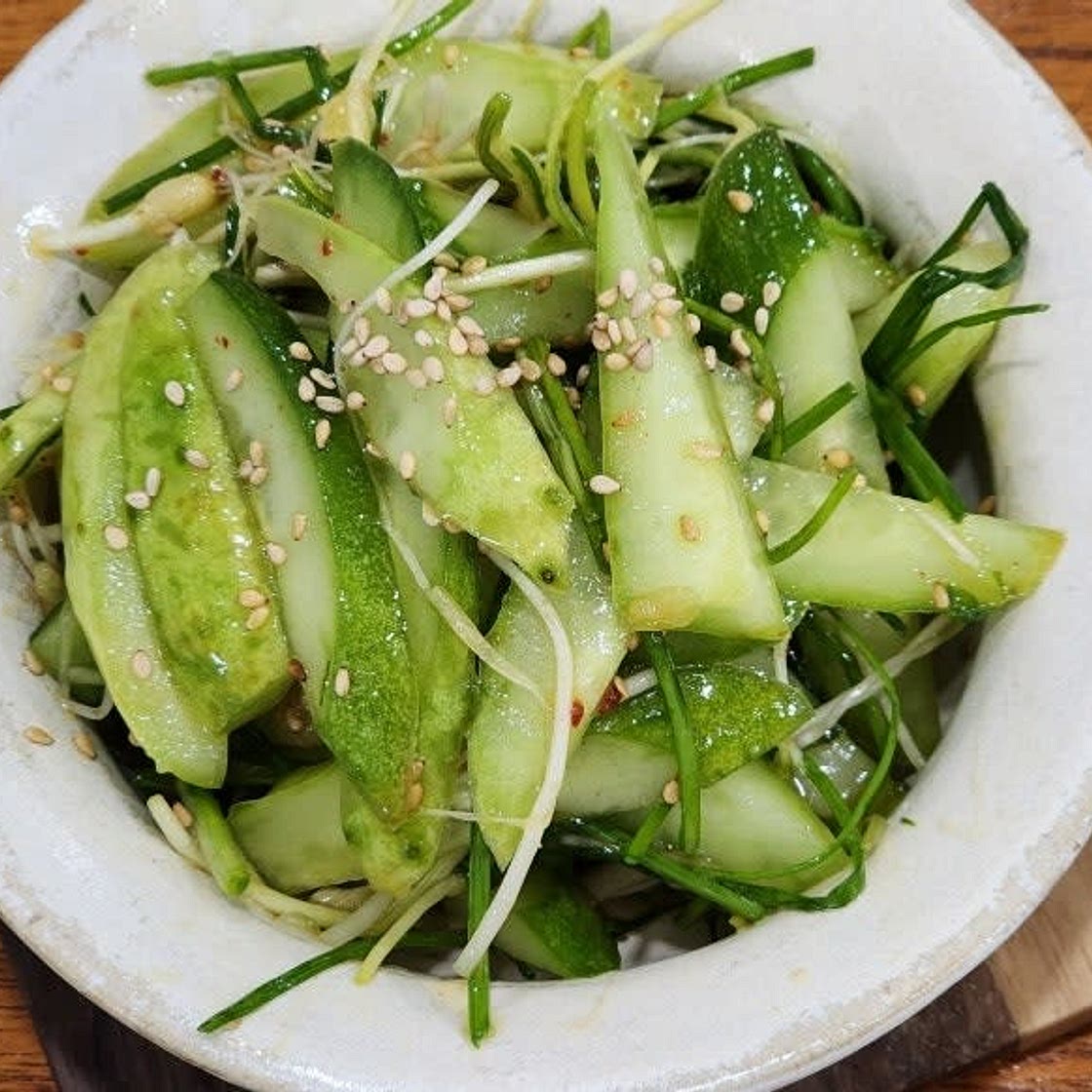 달래오이무침 레시피